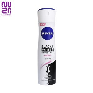 اسپری ضد تعریق زنانه بلک اند وایت اورجینال نیوا 150میل | Nivea Black and White Invisible Original Anti Perspirant Spray