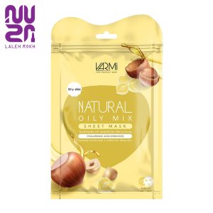 ماسک صورت دوتایی حاوی عصاره روغن بادام وارمی|Varmi natural oily mix sheet mask