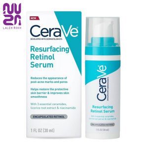 سرم رتینول حاوی سراماید و نیاسینامید مناسب پوست های مستعد لک سراوی|cerave resurfacing retinol serum 30ml
