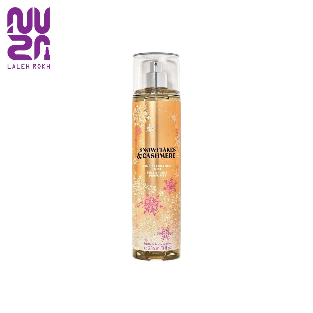 Bath and body snowflakes and cashmers body mist بادی اسپلش بث اند بادی اسنو فلیکس اند کشمیر