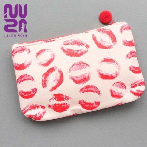 کیف آرایشی ایپسی مدل کیس | Ipsy Kisses Makeup Bag White Pink Red Valentine