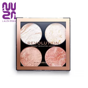 پالت هایلایتر چهار رنگ رولوشن | Revolution Take a Breather Cheek kit