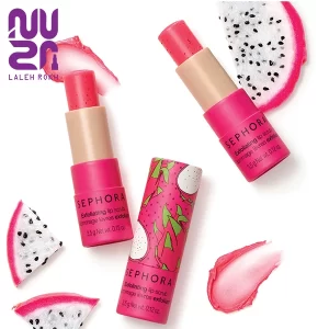بالم لب و اسکراب دراگون فروت سفورا 3.5گرم| Sephora Clean Lip Balm and Scrub Dragonfruit