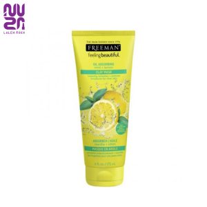 ماسک خاک رس نعنا + لیمو فریمن 175میل| Freeman feeling beautiful oil absorbing mint+lemon clay mask 175ml
