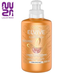 کرم حالت دهنده و تغذیه کننده حاوی روغن نارگیل لورال|loreal elvive oleo extraordinario crema para peinar 300ml