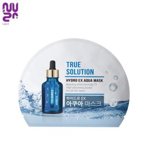 ماسک آکوا تقویت کننده و قدرت جذب بالا برای انواع پوست 23 میل ترو سولوشن سلرانیکو |true solution hydro ex aqua mask 23ml