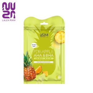 ماسک صورت دوتایی نقابی حاوی عصاره آناناس وارمی |varmi pineapple aha and bha sheet mask