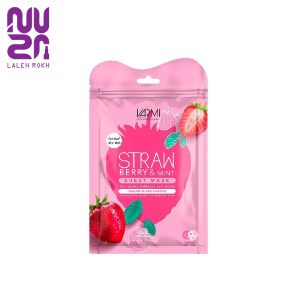 ماسک صورت نقابی حاوی عصاره توت فرنگی و نعنا وارمی |varmi straw berry and mint sheet mask