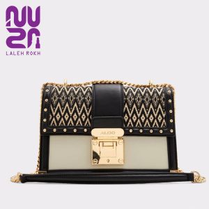 کیف بندی دوشی آلدو مشکی طرح نپالی|aldo alanderiel crossbody bag black