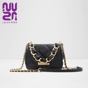 کیف دوشی کوچیک آلدو با زنجیر مشکی و طلایی|aldo valaberiel crossbody bag