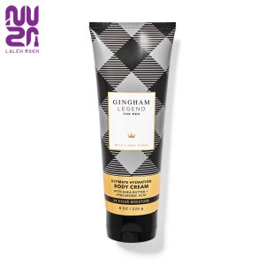 کرم بدن مردانه بث اند بادی ورکس رایحه گینگهام لجند 226 گرم | bath and body works gingham legend body cream