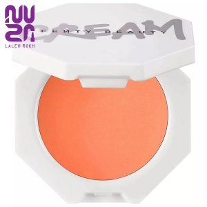رژگونه کرمی فنتی بیوتی رنگ پیچ فیس 11( با جعبه)|Fenty Beauty freestyle cream blush color is peach face11