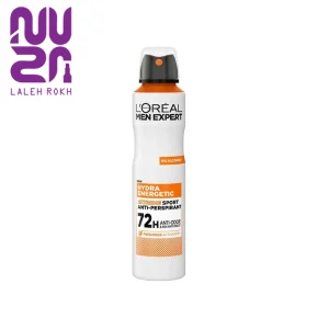 لورال اسپری مردانه اکسپرت مدل هیدرا انرژتیک 250 میل | L'Oréal Men Expert Hydra Energetic Deodorant 250 ml