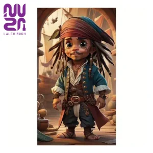 نقاشی با نگین های الماسی طرح کاپیتان کوچک کد 5104 | Diamond painting little captain code 5104