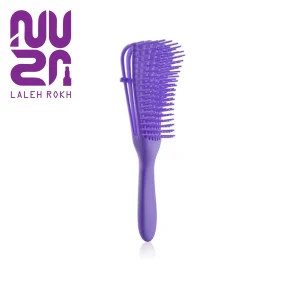 برس باز کننده گره مو برای موهای فر بنفش شین | Shein 1 pc Hair Brush Detangler Brush for Curly Hair purple