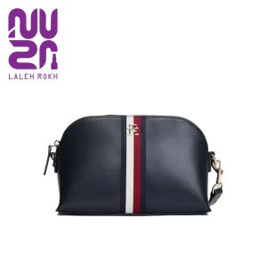 کیف دوشی زنانه تامی هیلفیگر مدل TH با پلاک لوگو | Tommy Hilfiger TH Monogram Crossover Bag