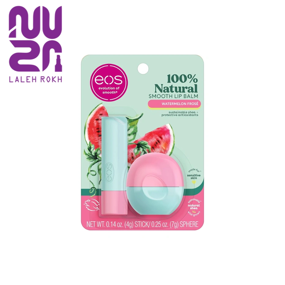 eos Flavor Lab Lip Balm StickSphere Watermelon Lime Frose Pack of 2