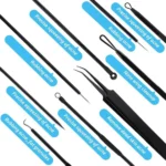 ست ابزار تخلیه جوش و آکنه شین مدل ‏Blackhead Remover مجموعه 11 عددی