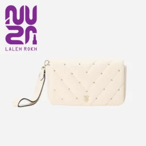 کیف دستی زنانه ویکتوریا سکرت مدل Quilted Studded رنگ کرم