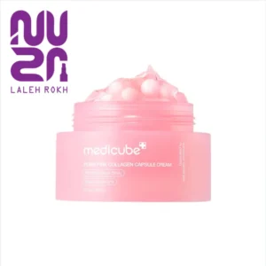 کرم کپسولی کلاژن مدیکیوب مدل PDRN Pink Collagen Capsule Cream حجم 55 گرم