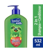 شامپو و نرم کننده 2 در 1 کودک سوآو کیدز مدل Smoothing Strawberry Blast حجم 532 میل