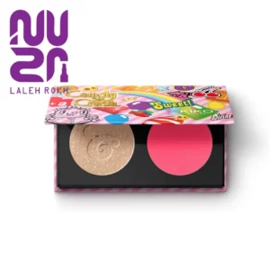 رژگونه و هایلایتر دوکاره کیکو میلانو مدل Candy Crush Mega Blush and highlighter duo وزن 5 گرم