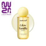 بادی میست خوشبوکننده مدیکیوب مدل Glow Vanilla حاوی اسید کوجیک و هیالورونیک اسید حجم ۲۵۰ میل