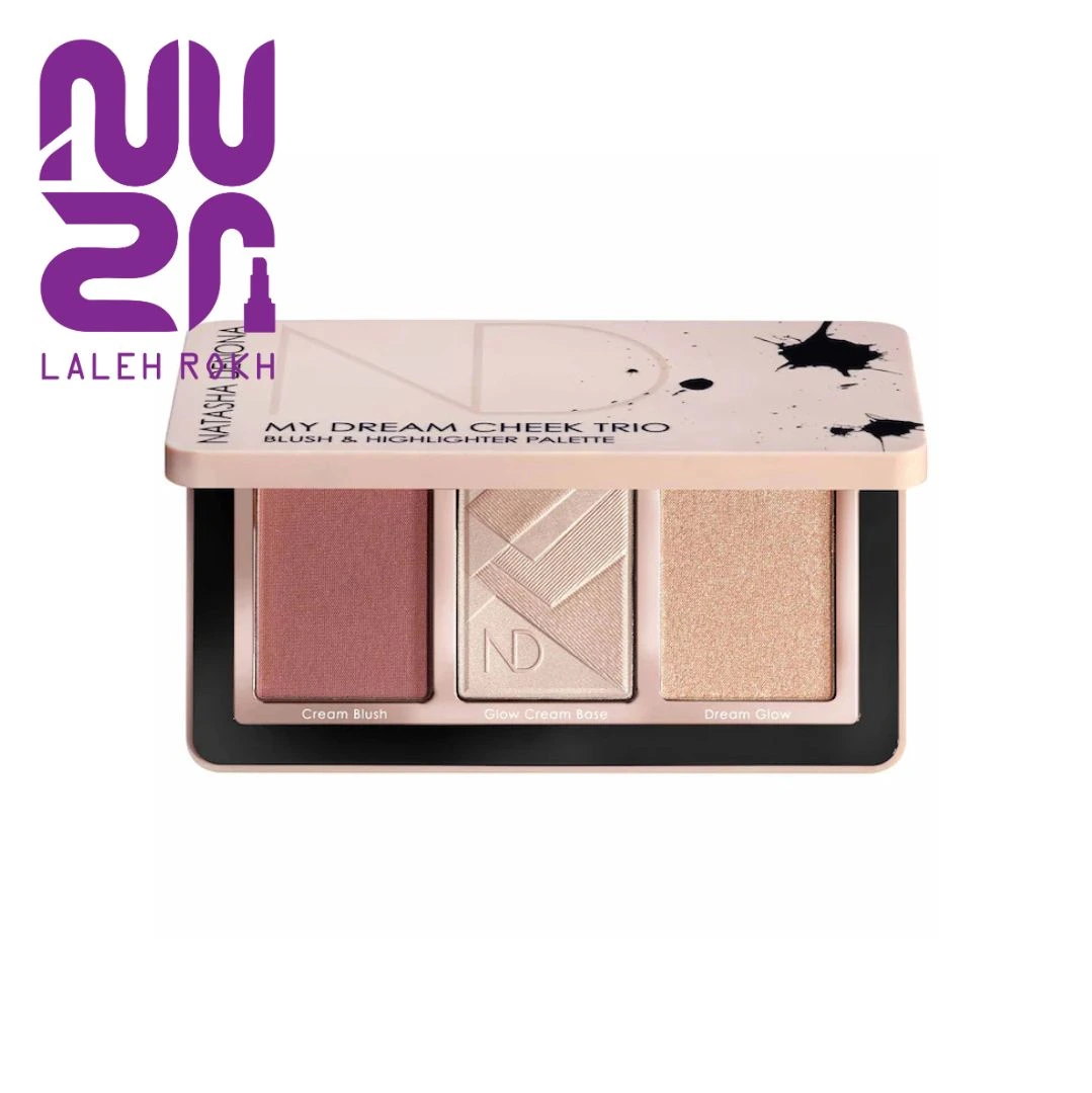 Natasha Denona My Dream Cheek Trio Blush & Highlighter Palette_11zon پالت رژگونه و هایلایتر ناتاشا دنونا مدل My Dream Cheek Trio